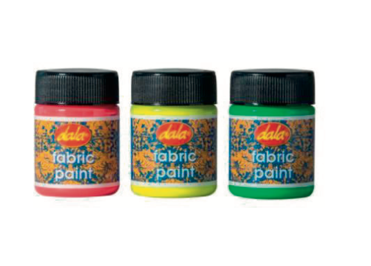 Fabric Paint- 50ml, Neon Colours
