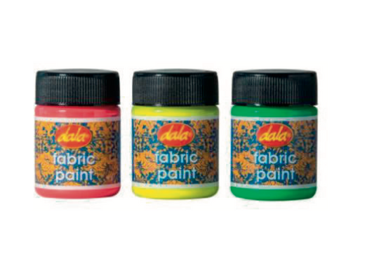 Fabric Paint- 50ml, Neon Colours